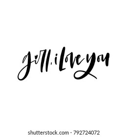 Cute Valentine's day lettering composition. Lovely and simple design.