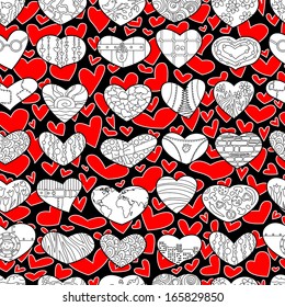 Cute Valentine's day seamless pattern