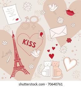 cute valentine's day set