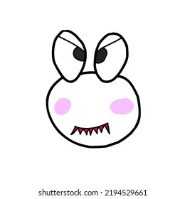 cute vampire teeth vector drawing