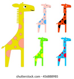 Cute variegated giraffe