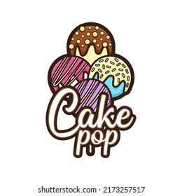 Cute Various Color Cake Pop Logo