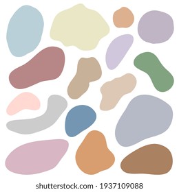 Cute vector abstract shape Boho nursery clipart Hand drawn doodle logo icon sign Natural template Cartoon children's style Fashion print clothes apparel greeting invitation card cover flyer poster