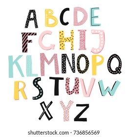 Cute vector alphabet