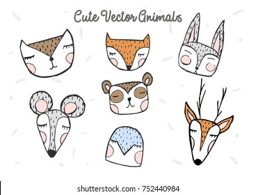 Cute Vector Animals