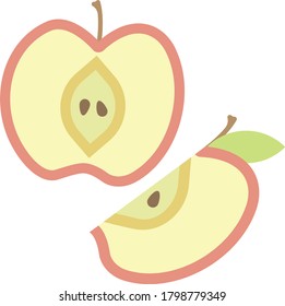süße Vektorapfelsymbol
