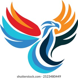 Ein niedliches Vektorgrafik Adler Logo 1