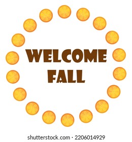 Cute vector autumn mandala with leaves, candles,pumpkin drinks,mushrooms, baskets, pumpkins on white background.Hand drawn vector illustration for coloring page and artbooks for adults and kids.