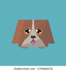 Un lindo vector del enlace base con el arte vector cuadrado
