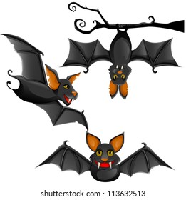 cute vector bat illustration