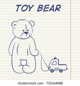 Cute vector bear