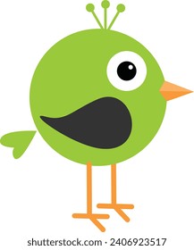 Cute Vector Bird cartoon style