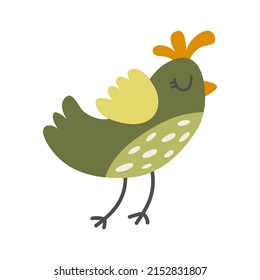 Cute vector bird illustration. Element for design.