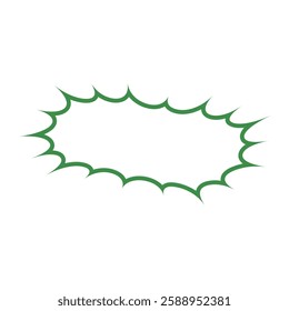 Cute vector of bubble chat, empty bubble text with colorful color