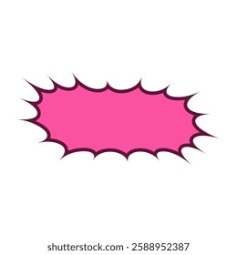 Cute vector of bubble chat, empty bubble text with colorful color
