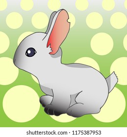 Cute Vector Bunny Girl