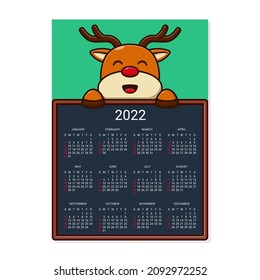 cute vector calendar template design