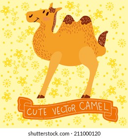 Cute vector camel