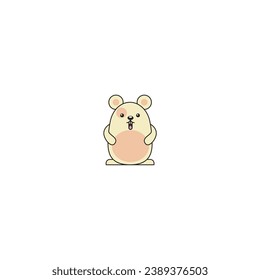 cute vector capybara with sunglasses cute
