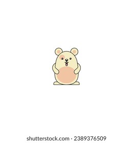 cute vector capybara with sunglasses animal