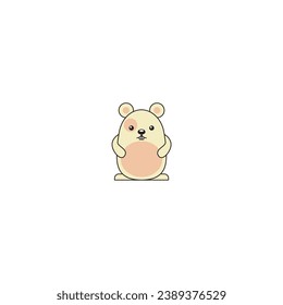 cute vector capybara with sunglasses character