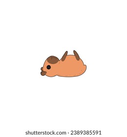 cute vector capybara with sunglasses nature