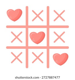 Uma imagem de vetor cartoon bonito com um coração em homenagem ao Dia dos Namorados, 14 de fevereiro. Conceito de amor, romance e namoro. Elemento para seu design.