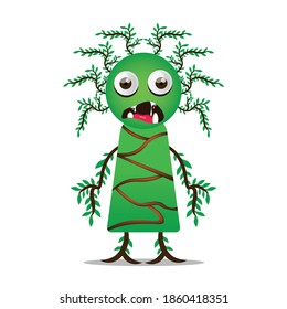 cute vector cartoon monsters isolated. Design for print, decoration, t-shirt, illustration, or sticker mascot kawaii