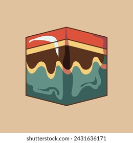Lindo vector de dibujos animados forma de kaaba de Ramadán
