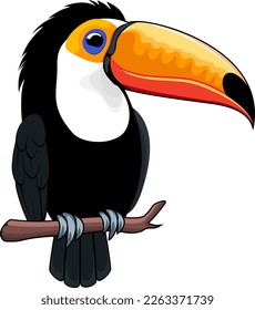 Dibujo de Cute Vector Toco Toucan sticker