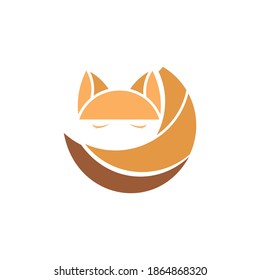 Cute vector cat cartoon logo template. Vector flat linear illustration and logo design template.