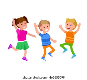 Cute vector character child play. Vector for Celebration children day