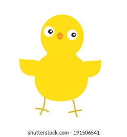 Cute vector chicken illustration
