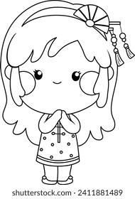 a cute vector of chinese new year theme