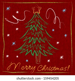 Cute vector Christmas card