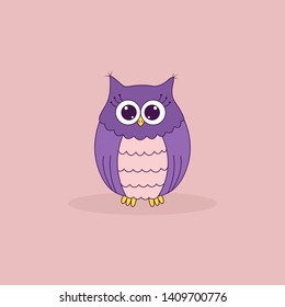 Cute Vector Collection of Owls. Illustration eps 10