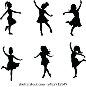 A cute vector dancing looks wonderful