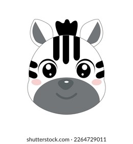 cute vector design of a zebra