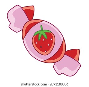 
Postre vectorial. Caramelos de dibujos animados. Ilustración de vectores para niños