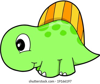 Cute Vector Dinosaur