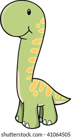 Cute Vector Dinosaur