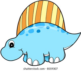 Cute Vector Dinosaur