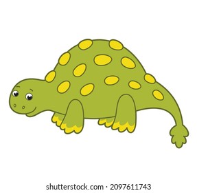 Cute vector dinosaur. Vector cartoon dinosaur. Vector illustration for children