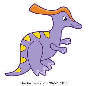 Cute vector dinosaur. Vector cartoon dinosaur. Vector illustration for children