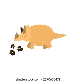 Cute vector dinosaur. Nursery art. Kids room decor. Perfect for prints.