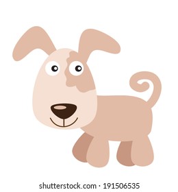 Cute vector dog illustration