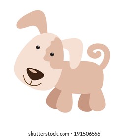 Cute vector dog illustration