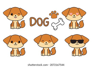 lindos grupos de perros vectores