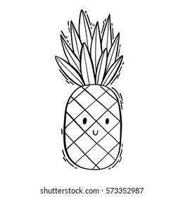 Doodle Pineapple Images, Stock Photos & Vectors | Shutterstock