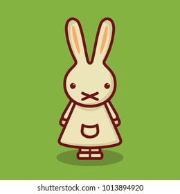 Cute vector drawing of a bunny